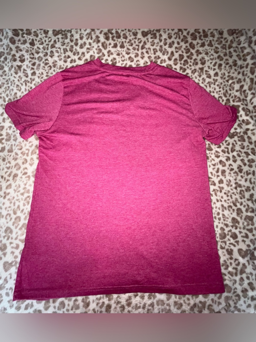 Women's High V-Neck Tee - Raspberry Pink - Picture 2 of 3